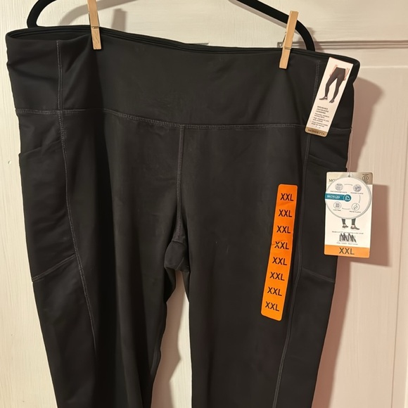 Mondetta NWT Ladies Brushed Jacquard Black Leggings Size XXL item # 1528281 - Picture 3 of 11